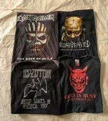 Music and vintage printed tees
