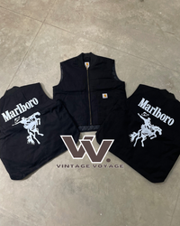 Carhartt x Marlboro estilo rework Chaleco #07