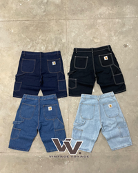 Denim corto in stile rework Carhartt #07
