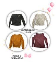 Y2k vintage diva style full sleeves tops (VR-0050)