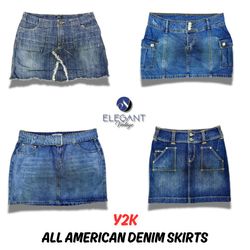Y2k All American Denim Skirts - EV0093