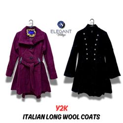 Y2k Italian Long Wool Coats - EV0100