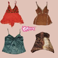 Y2K Earthy Tone Cami Tops (July-23)