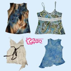 Y2K Aquamarine Girl Cami Tops (July-26)