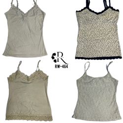 Y2K Soft Girl Cami Tops(RW-464)