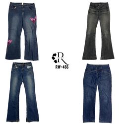 Y2K IT Girl Unique Denim Jeans(RW-466)