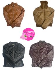 Y2k retro era leather jacketsa