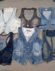 HD1042 Ladies Y2K Denim Vests