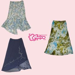Y2k Oceancore Midi Skirt (July-29)