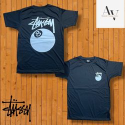 Stussy rework style 8ball black tee