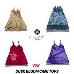 Y2K Dusk Bloom Cami Tops - EV0682