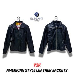 Y2K Amerikanischer Stil Lederjacken - EV0107