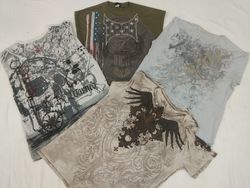 CR4540 Vintage Men's Skull Printed T-Shirts