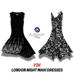 Vestidos Maxis Nocturnos Y2k London - EV0125