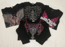 IQ0309 Y2K Gothic Baby Tees