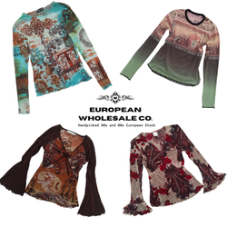 Y2K Italian Grunge Tops em Malha Mix (EWC402)