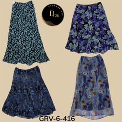 Y2K Purple & Blue Poly Skirt – Dreamy Tones, Vinta..