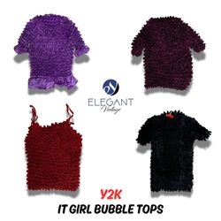 Y2K It Girl Bubble Tops - EV0148