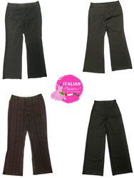Y2k pantaloni in poliestere di colori scuri