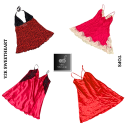Y2K SWEETHEART TOPS