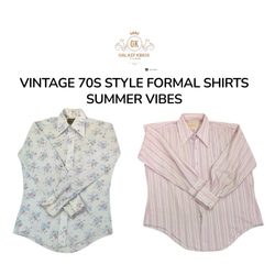 Camisas formales estilizadas vintage de los 70 con..