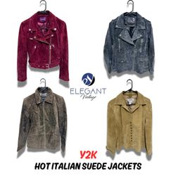 Y2K Hot Italian Suede Jackets - EV0167