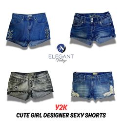 Y2K Cute Girl Designer Sexy Shorts - EV0178