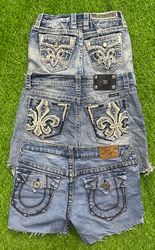 Miss me true religion and Rockrivival shorts
