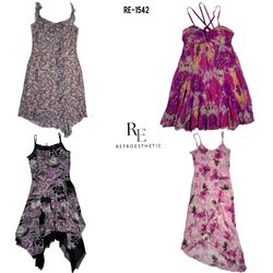 Y2K Floral Summer Dresses (RE-1542)