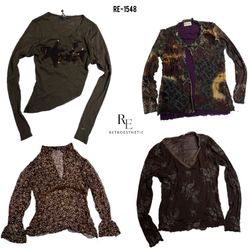 Y2k Earthy Tune Full Sleeve Tops (RE-1548)