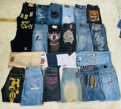 Branded hip hop jeans