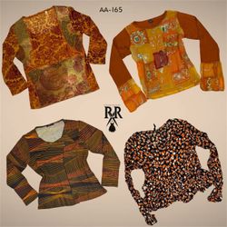Y2K Orange Grunge Full Sleeve Tops (AA-165)