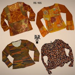 Y2K Orange Grunge Full Sleeve Tops (AA-165)