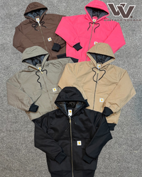 Jaqueta com capuz estilo rework Carhartt #10