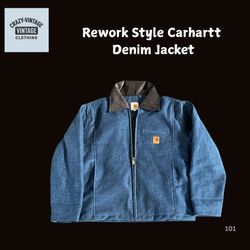 Rework Style Giacca in Denim Carhartt Detorit
