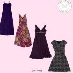 Timeless Noir | Vintage Poly Dress Staple (GRF-7-0..