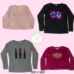 Y2K Juicy L.S. Velour Top | Iconic 2000s Glam (GRF..