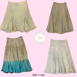 Modifica della Gonna in Cotone Retro | Leggera, Fl..
