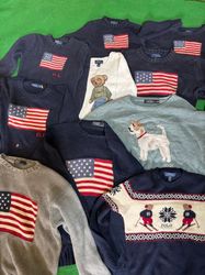 Polo Bear and Flage Ralf Lauren sweaters