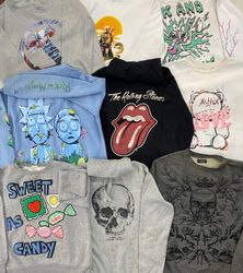 Vintage Printed & Embroidery SweatShirt & Hoodies