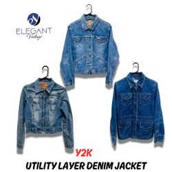 Giacca in denim utility Y2K - EV0696