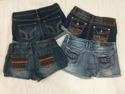 IQ0326 Y2K Retro Streetwear Style Mini Shorts