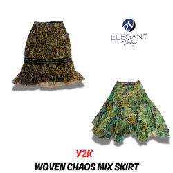 Y2K Woven Chaos Mix Skirts - EV0697