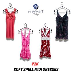 Y2K Soft Spell Midi-Kleider - EV0705