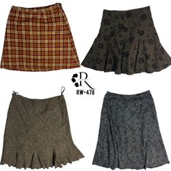 Y2K Unique Mix Wool Skirts(RW-478)