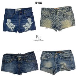 Shorts de Jeans da Era Britney Y2K (RE-1553)