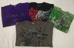 CR4559 Vintage Men's Skull Printed T-Shirts