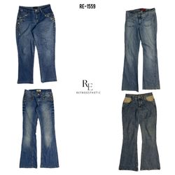 Jeans de mezclilla Y2K Paris Hilton (RE-1559)