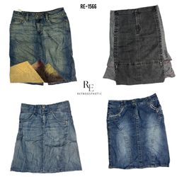 Gonna Midi in Denim Y2K IT Girl (RE-1566)