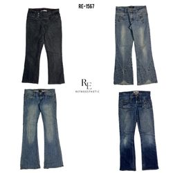 Jeans in denim dell'era Britney Y2K (RE-1567)